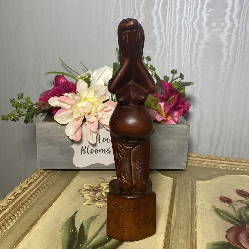 Vintage hand carved